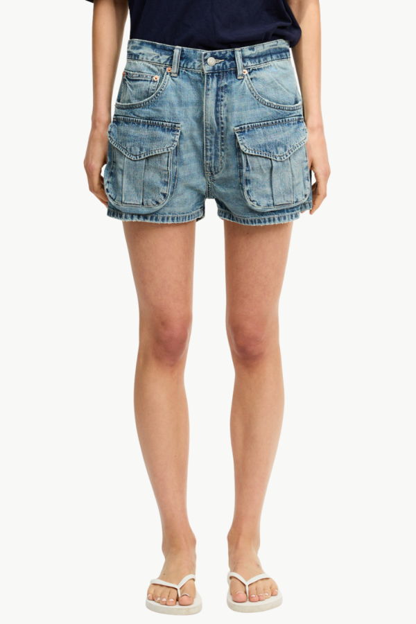 DENIMIST Claire Cargo Short - Holton Indigo
