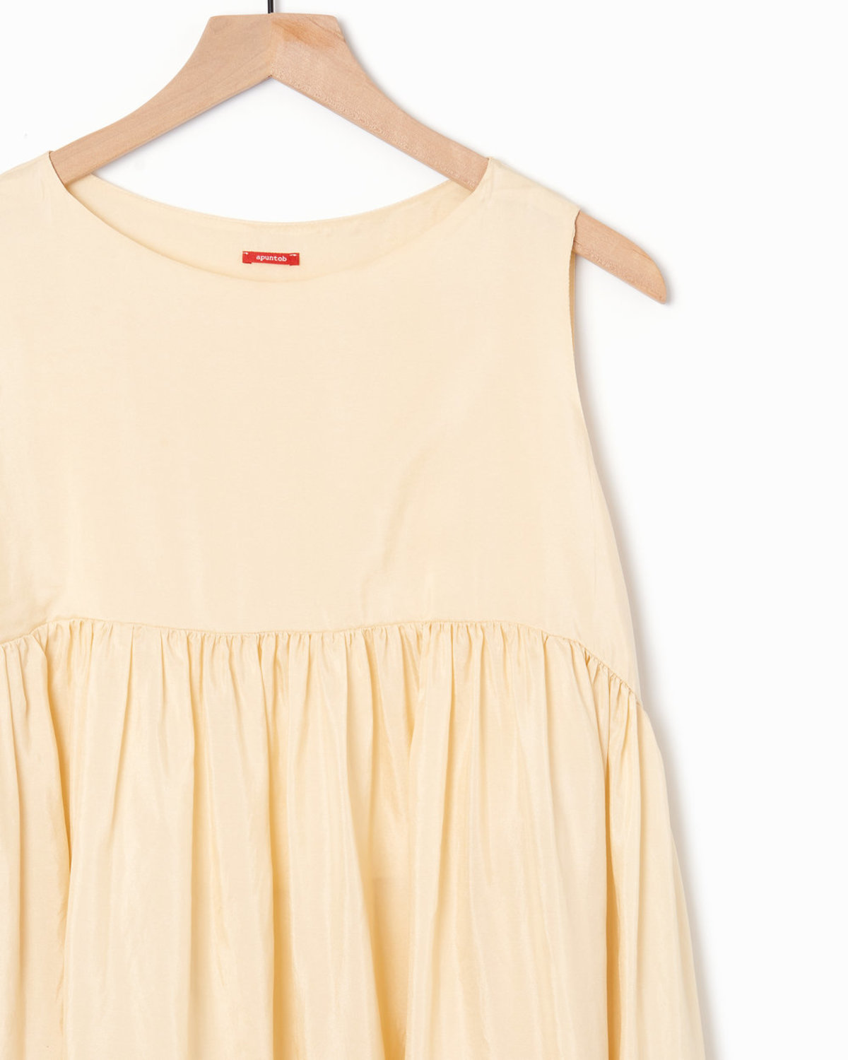 A Punto B Silk Habotai Dress - butter - Image 3 of 4