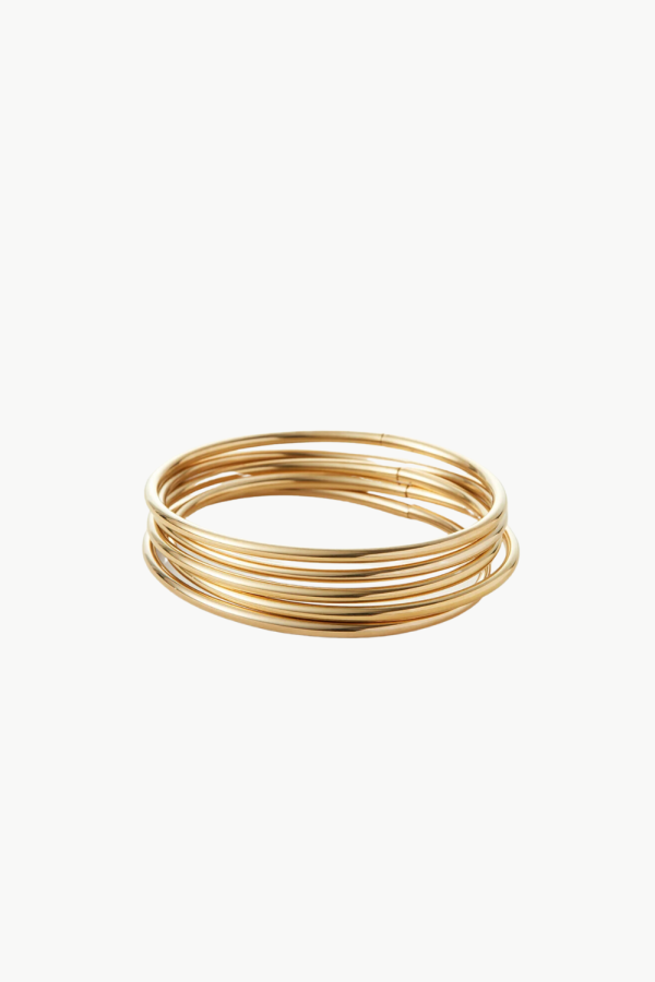 Jenny Bird Dane 5-Piece Bangle Set - High Polish Gold