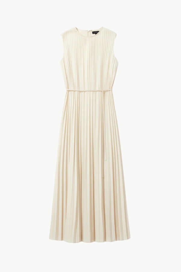 Ulla Johnson Fianna Pleated Midi Dress - Cowrie