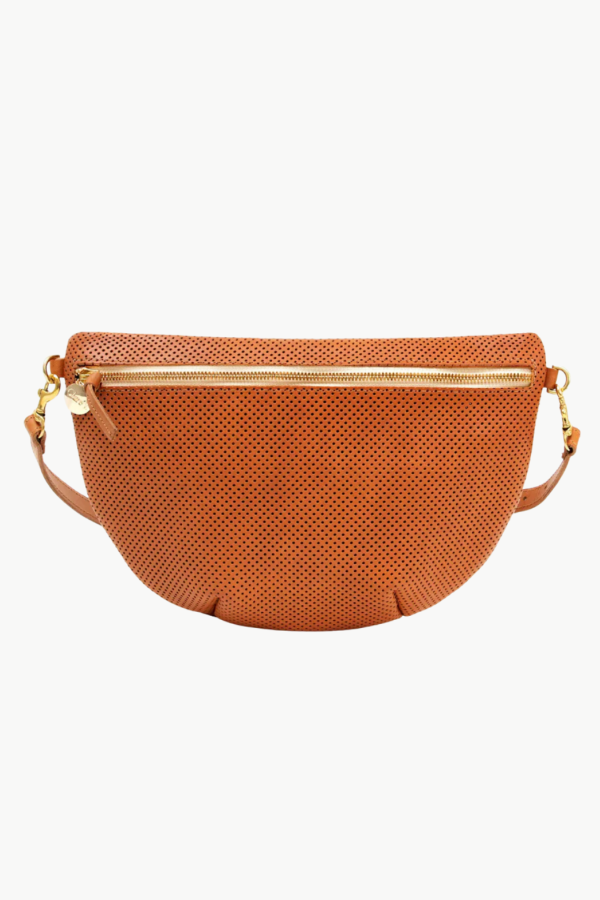 Clare V. Grande Fanny Bag - Cuoio Perf