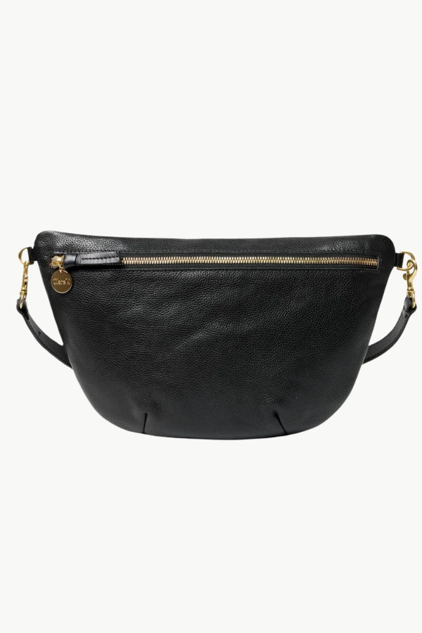 Clare V. Grande Fanny Petit Caviar Bag - Black