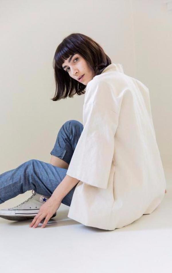 canvas kimono jacket