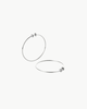 Jenny Bird Icon Hoops Small Hoop Earrings - Rhodium - Thumbnail 1