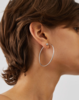 Jenny Bird Icon Hoops Small Hoop Earrings - Rhodium - Thumbnail 3