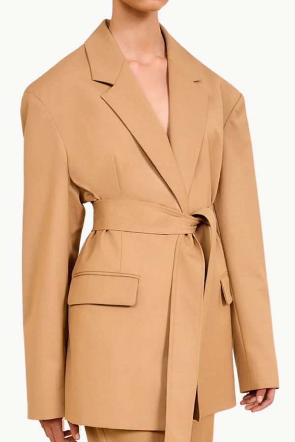 Ulla Johnson Illana Oversized Jacket - Tobacco