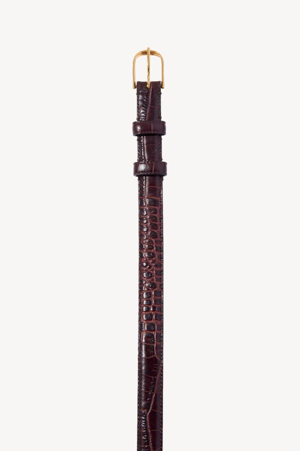 Nili Lotan Jane Belt - Brown/Brass