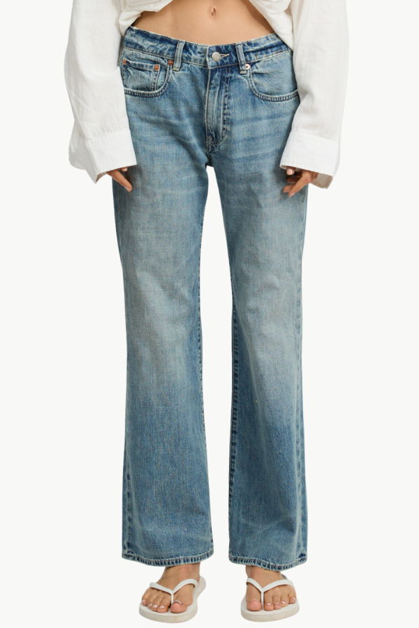 DENIMIST Jenna Cropped Flare Jean - Holton Indigo