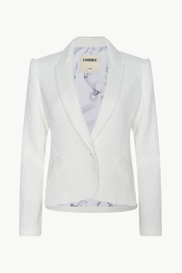 L'agence Jennah Tweed Blazer - Ivory