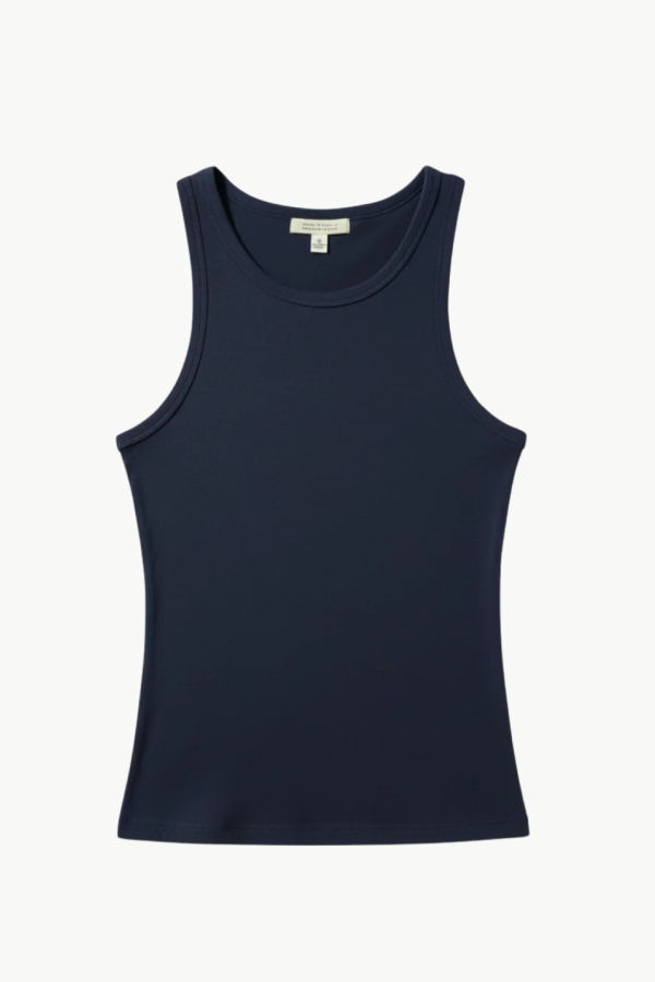 Nili Lotan Jennifer Rib Tank - Admiral Blue