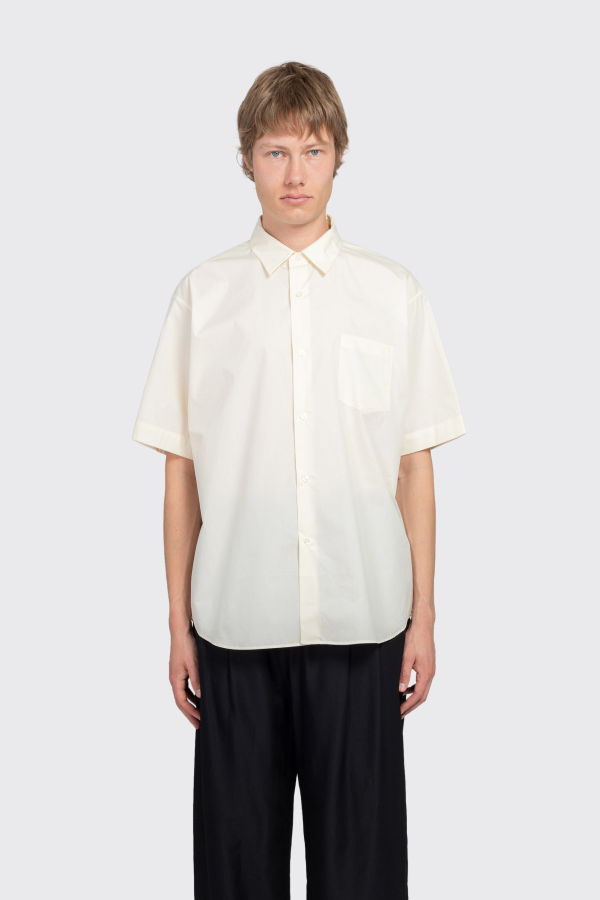 ssstein Suvin Cotton Oversized Short Sleeve Shirt - Yellow