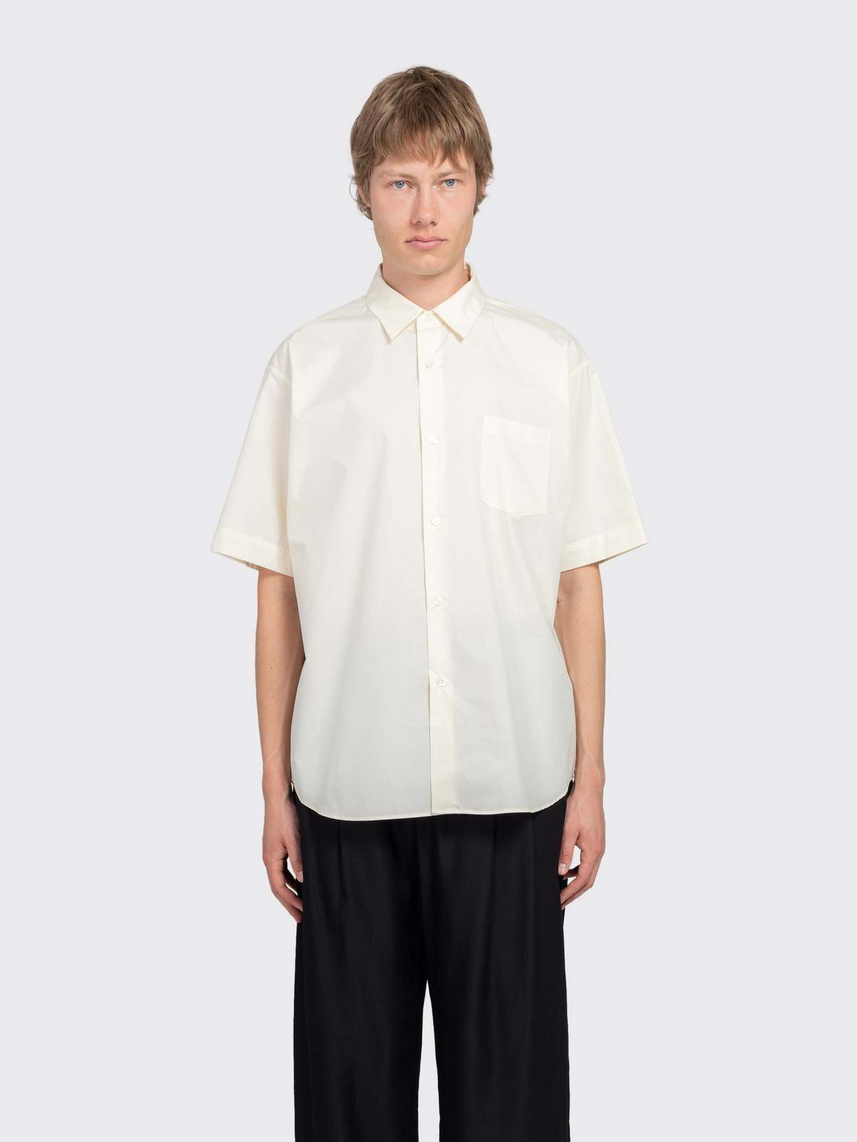ssstein Suvin Cotton Oversized Short Sleeve Shirt - Yellow - Image 1 of 4