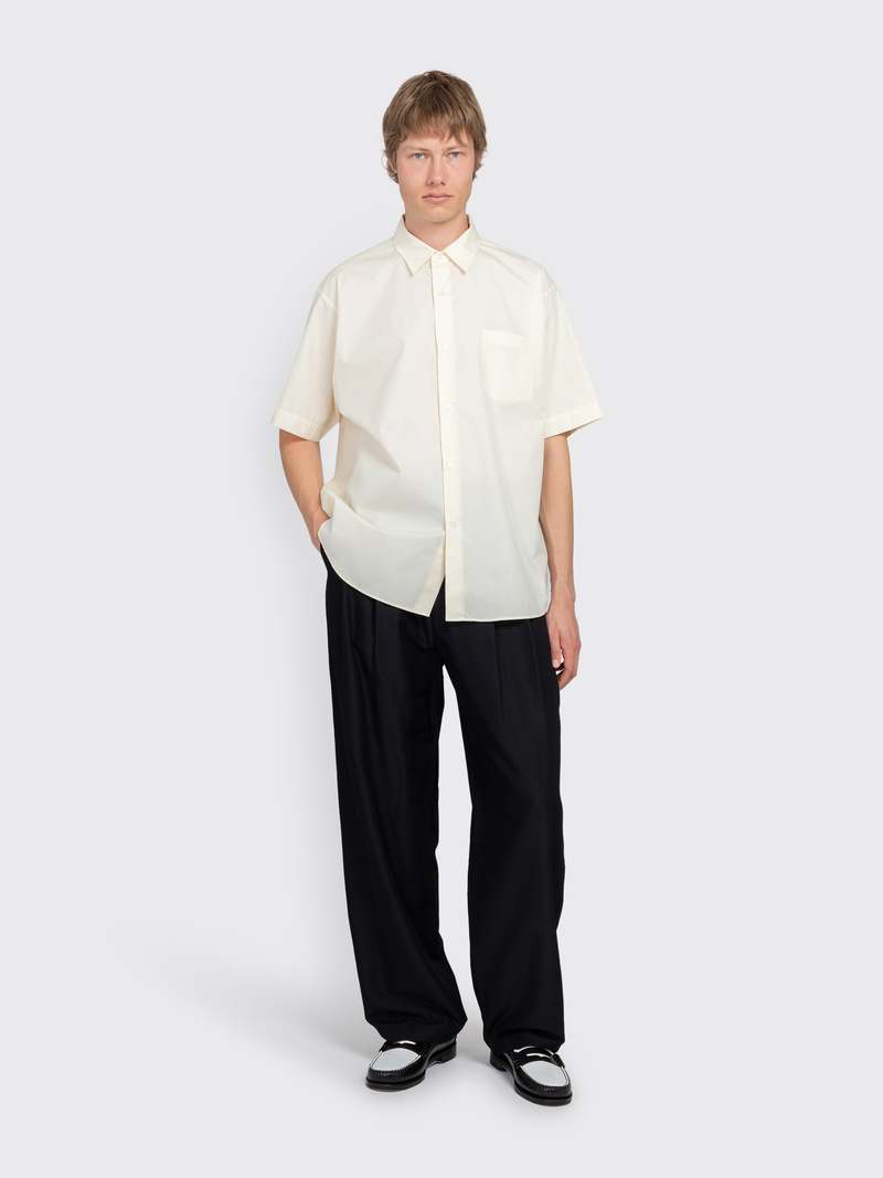 ssstein Suvin Cotton Oversized Short Sleeve Shirt - Yellow