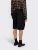 ssstein Wool Kersey Wide Easy Short Trousers - Black - Thumbnail 3