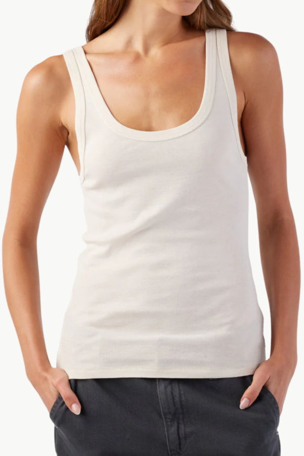 amo denim Layering Tank - Bone
