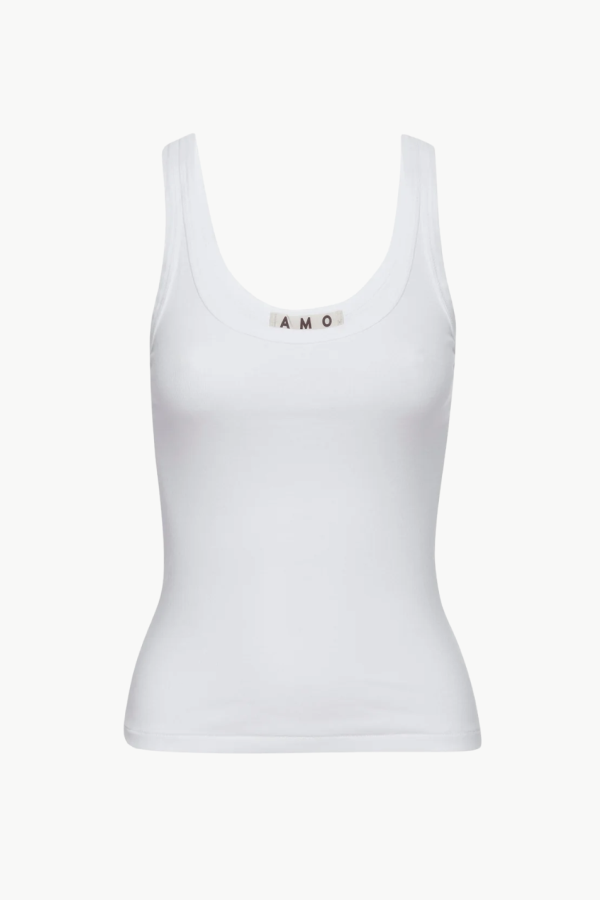 amo denim Layering Tank - White