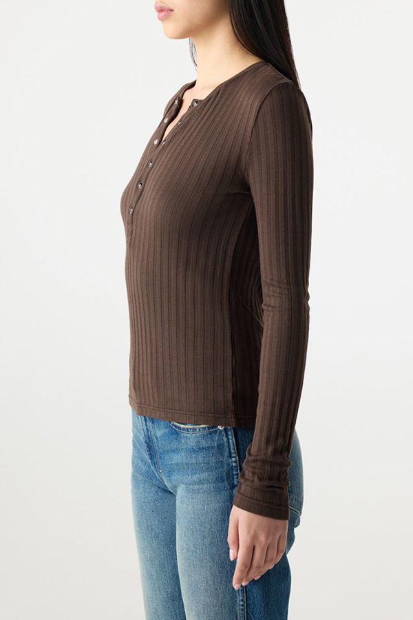 amo denim Lottie Top - Mocha