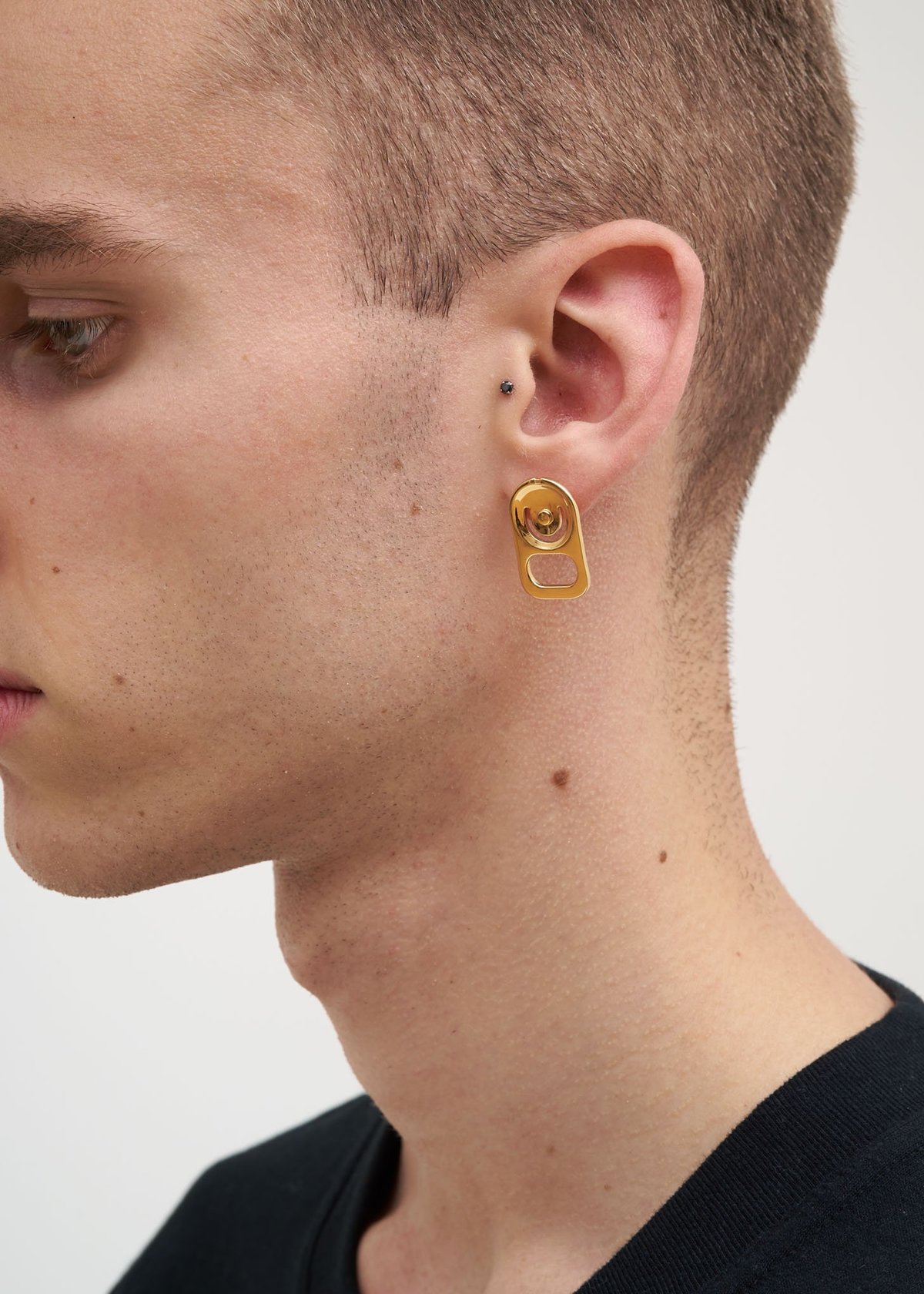 Ambush Can Tab Beads Earring - Gold | Garmentory