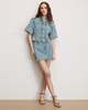Veronica Beard Malcom Cropped Denim Jacket - Silver Dust - Thumbnail 4