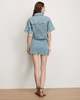 Veronica Beard Malcom Cropped Denim Jacket - Silver Dust - Thumbnail 5