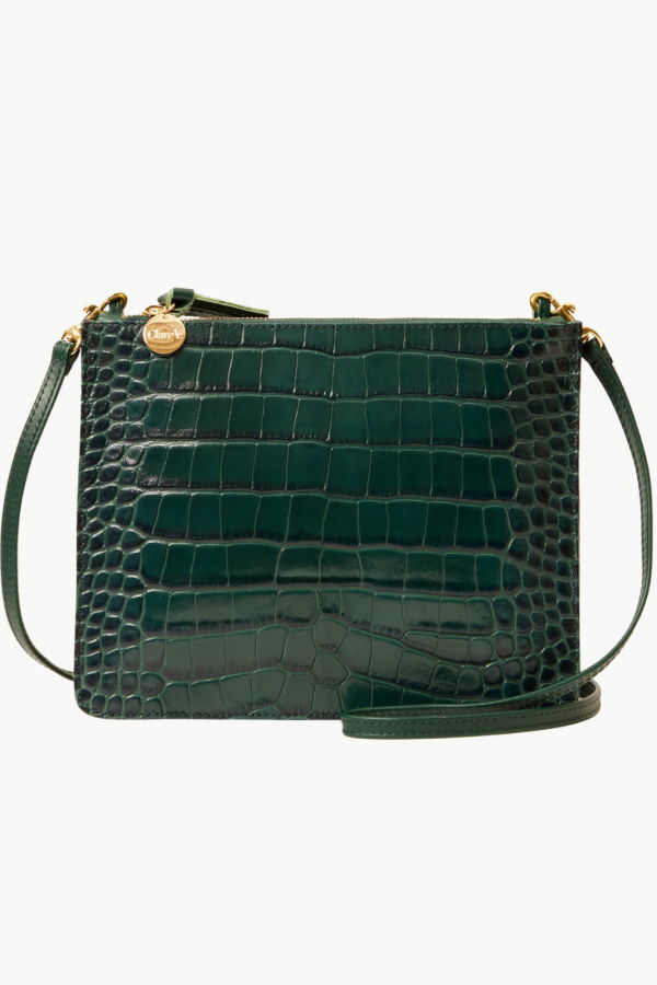 Clare V. Margot Double Sac Bretelle Handbag - Deep Pine