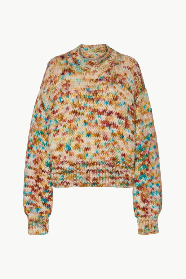 Ulla Johnson Maude Multicolor Knit Pullover Sweater - Opal