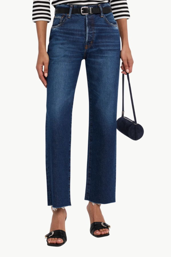 MOUSSY MV Medley Straight Jeans - Dark Blue