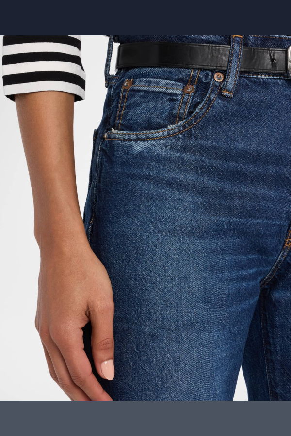 MOUSSY MV Medley Straight Jeans - Dark Blue