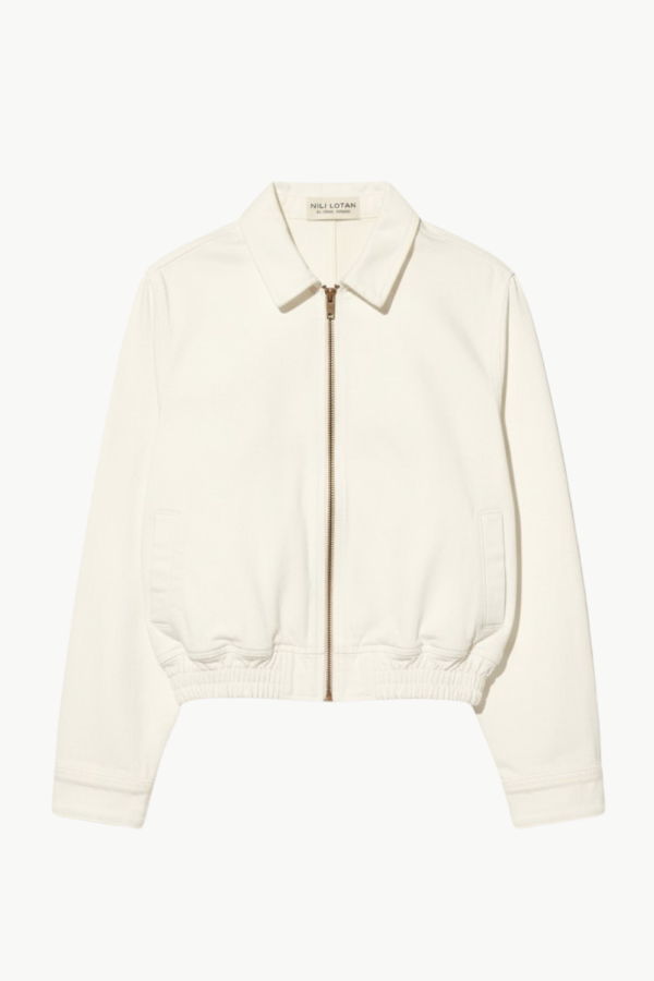 Nili Lotan Najac Denim Jacket - Cream