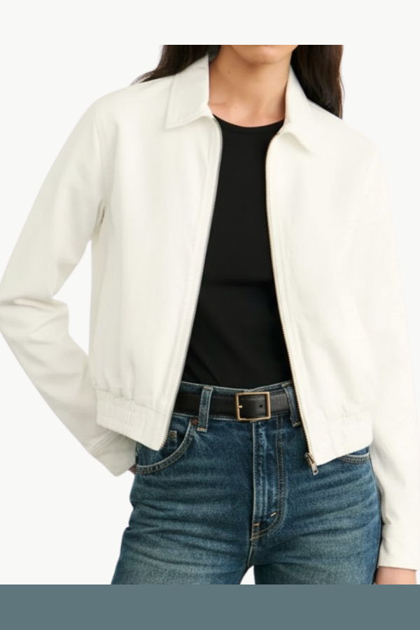 Nili Lotan Najac Denim Jacket - Cream