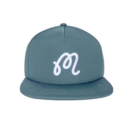 MALBON GOLF M Script Chainstitch Painter Hat - Blue | Garmentory