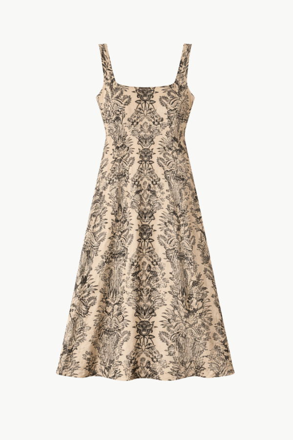 Ulla Johnson Natali Tank-A-Line Dress - Ivory Flora