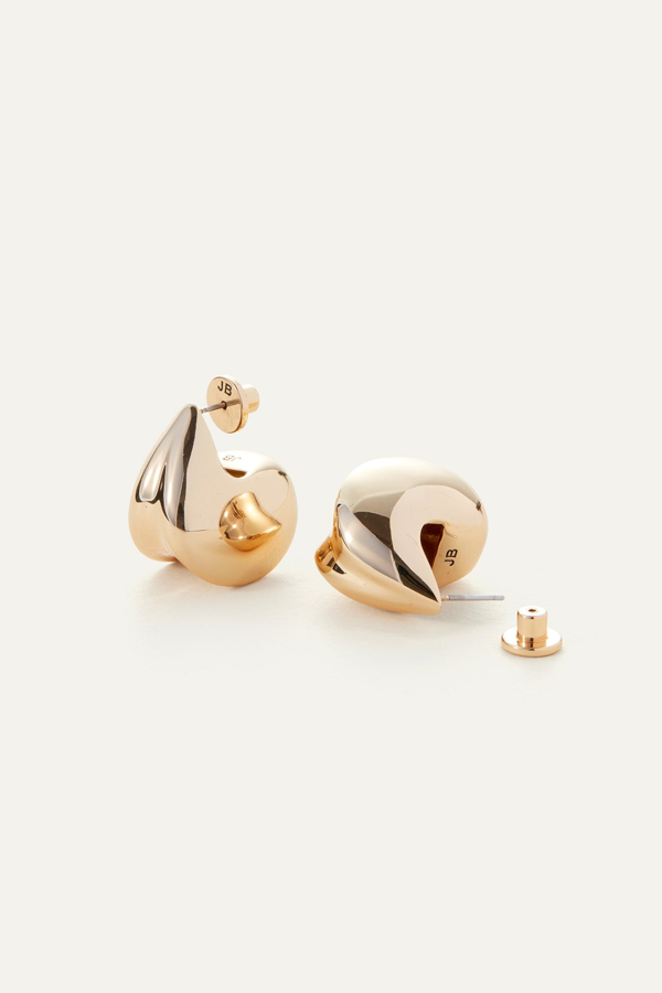 Jenny Bird Paige Puff Earrings - High Polish Gold