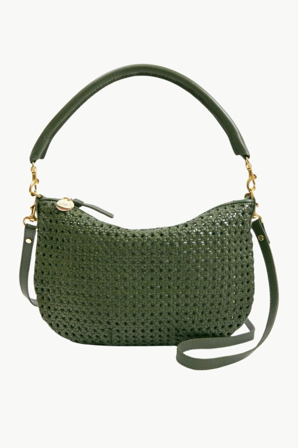 Clare V. Petit Moyen Messenger Bag - Army Rattan