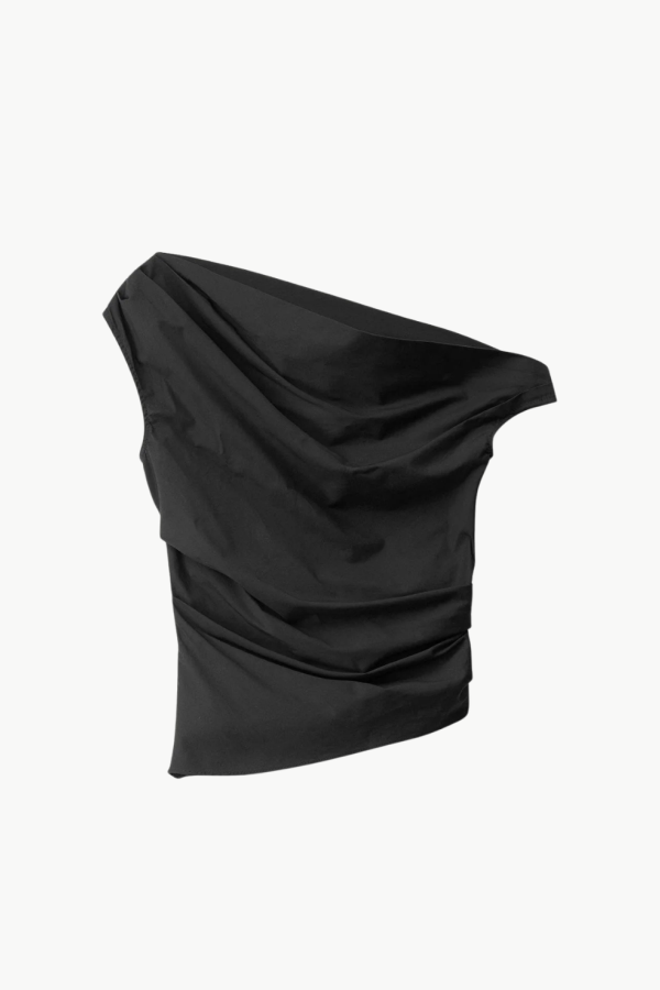 Staud Phare Silk Top - Black