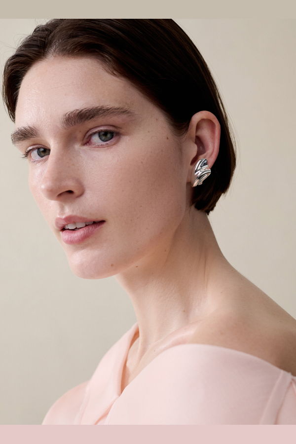 Jenny Bird Portia Earrings - High Polish Silver