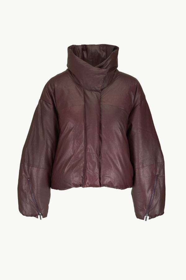 TWP Puffer Raglan Jacket - Red Red Wine