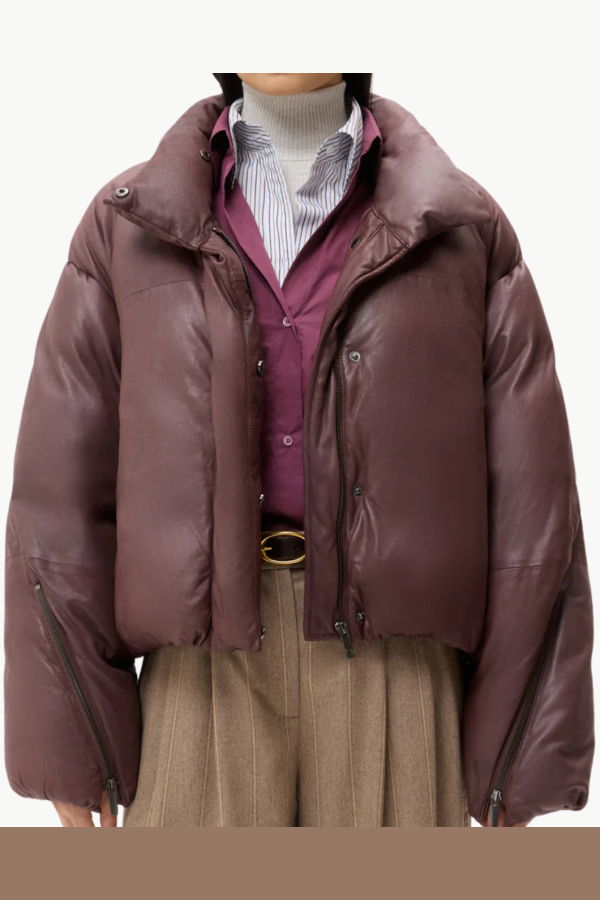TWP Puffer Raglan Jacket - Red Red Wine