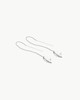 Jenny Bird Puffy Heart Threaders Earrings - Silver - Thumbnail 1