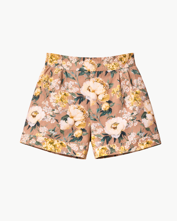 Cami NYC Ravi Linen Short - Morning Flourish