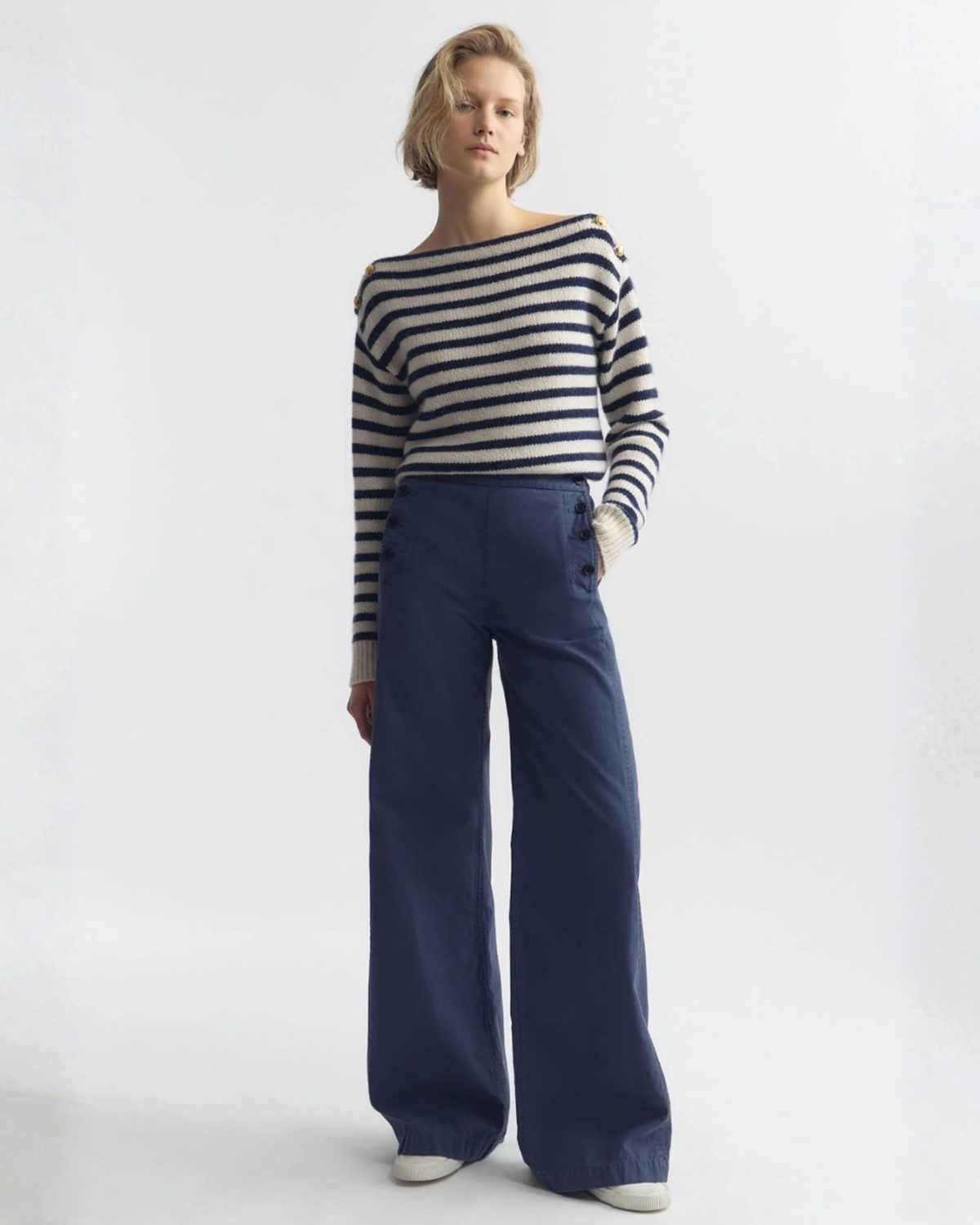 Nili Lotan Reed Pant - French Navy - Image 2 of 4
