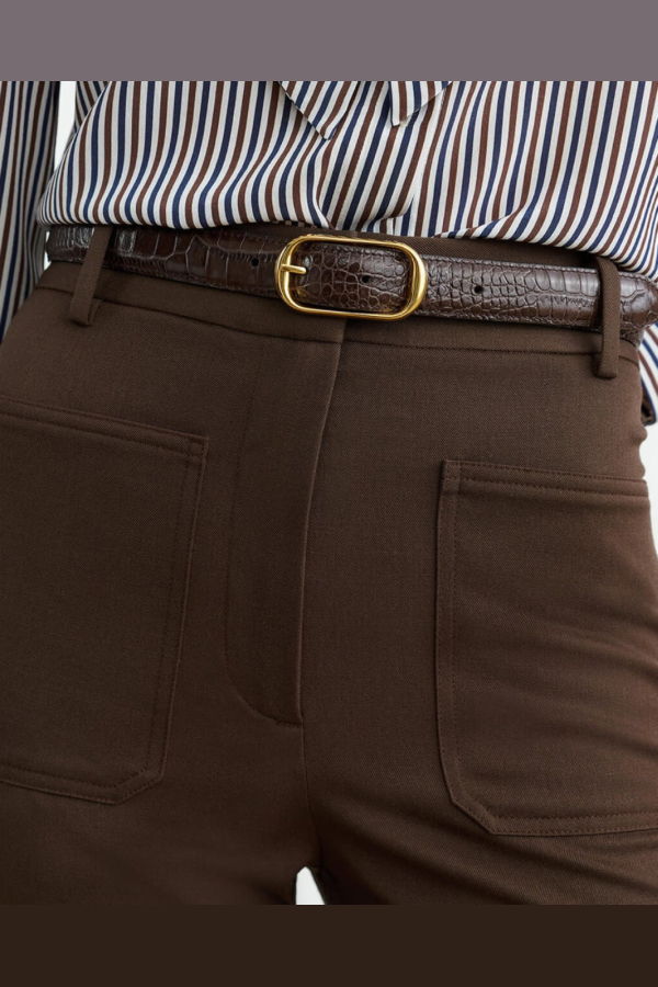 Nili Lotan Reine Belt - Espresso