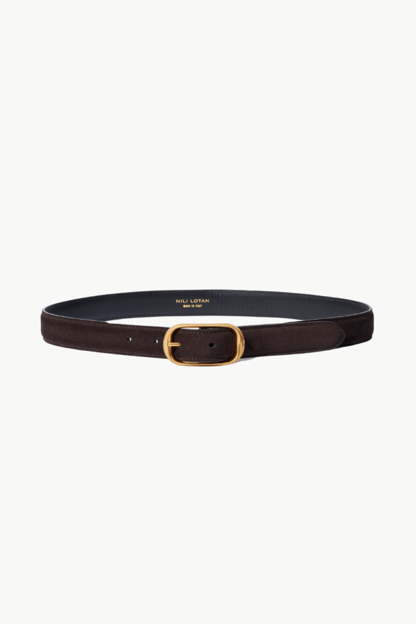 Nili Lotan Reine Belt - Espresso