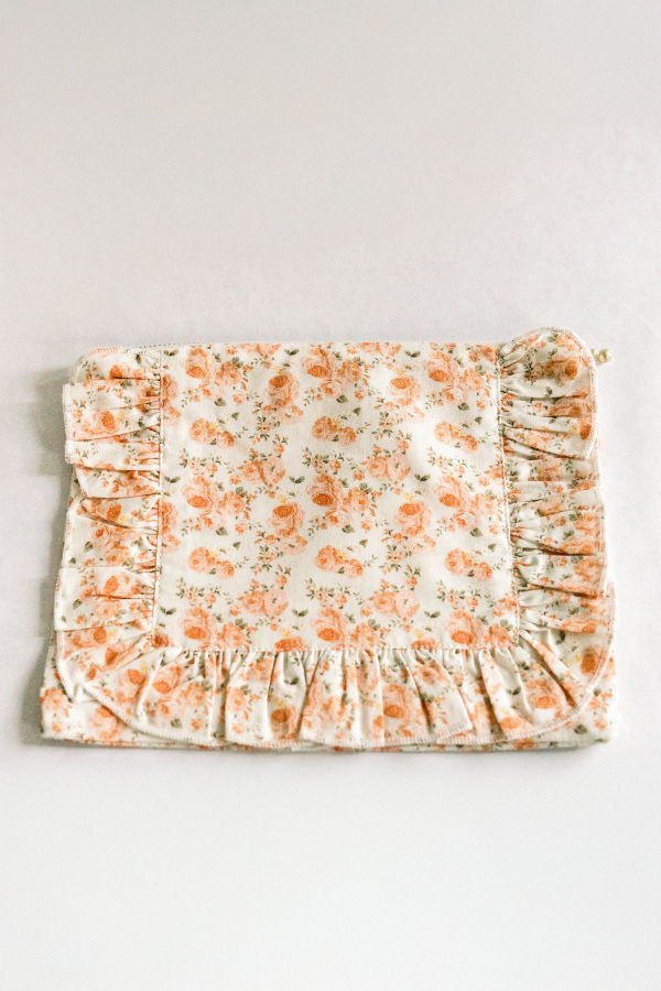 Kids Piper&Cloth Floral Pouch - Floraisons de corail