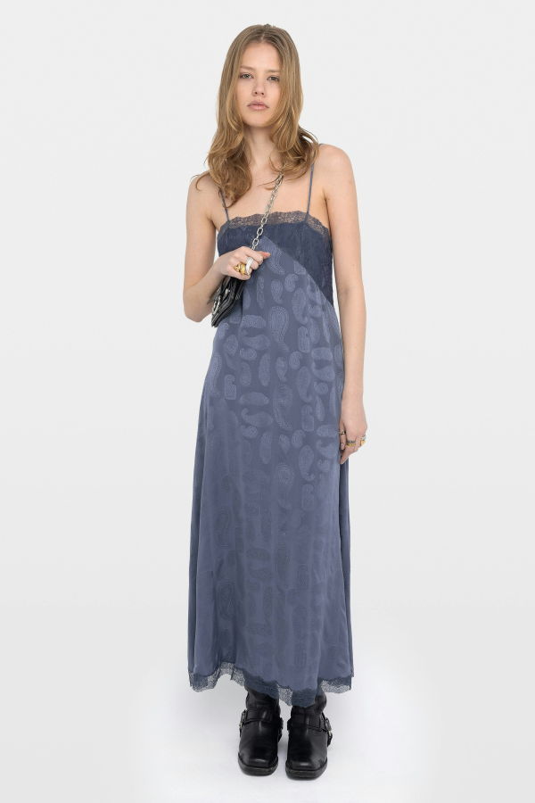 Zadig & Voltaire Ridar Silk Dress - Storm