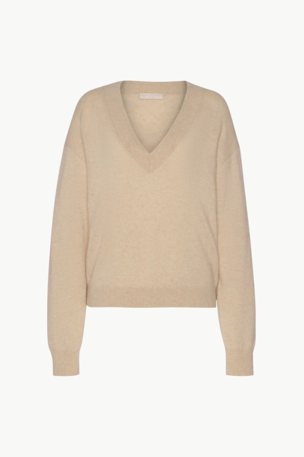 Ulla Johnson Ryla Cashmere V-Neck Pullover - Melange