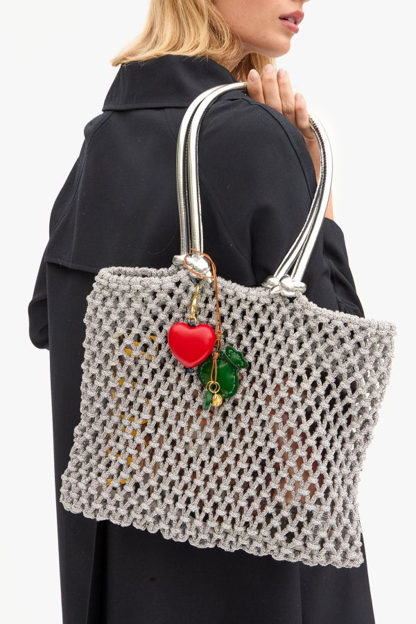Clare V. Sandy Tote Bag - Silver