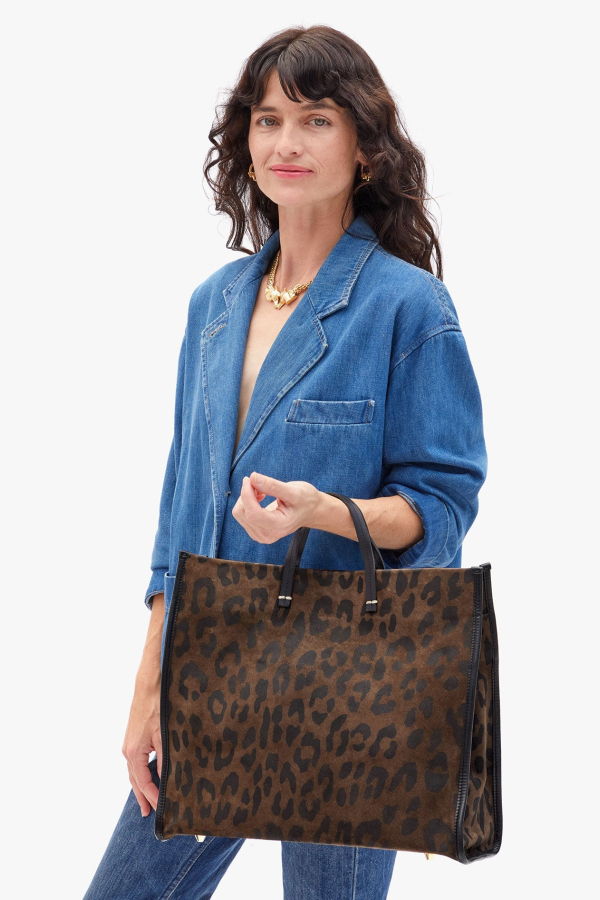 Clare V. Simple Tote - Cocoa Pablo Cat