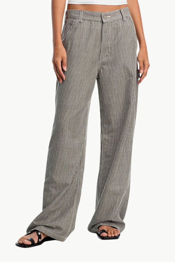 DENIMIST Teri Wide Leg Carpenter Pant - Railroad Grey