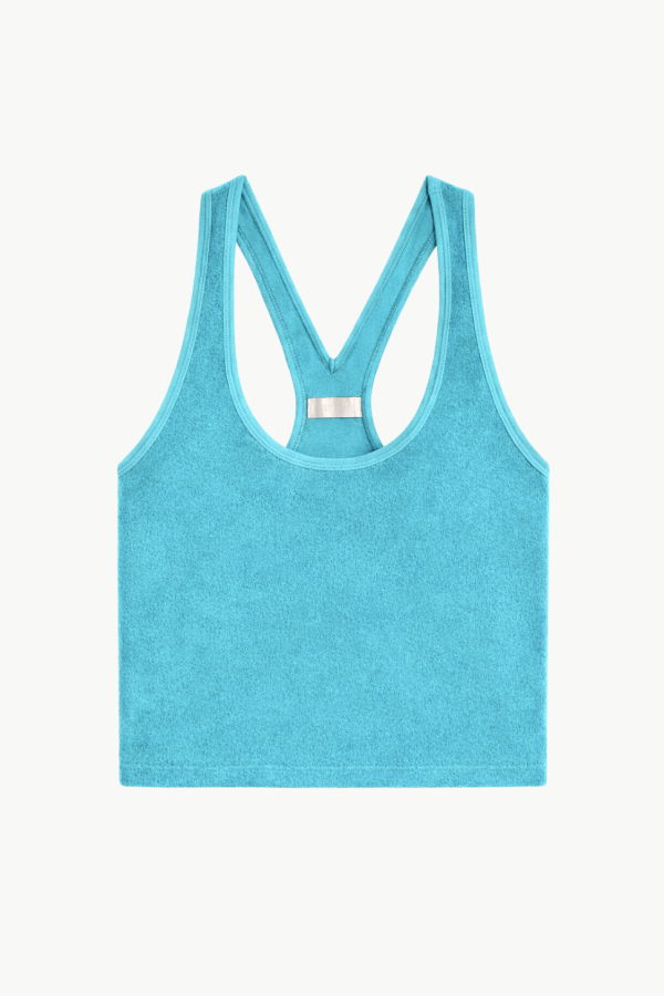 Suzie Kondi Tia Racerback Tank Top - Terry Turquoise